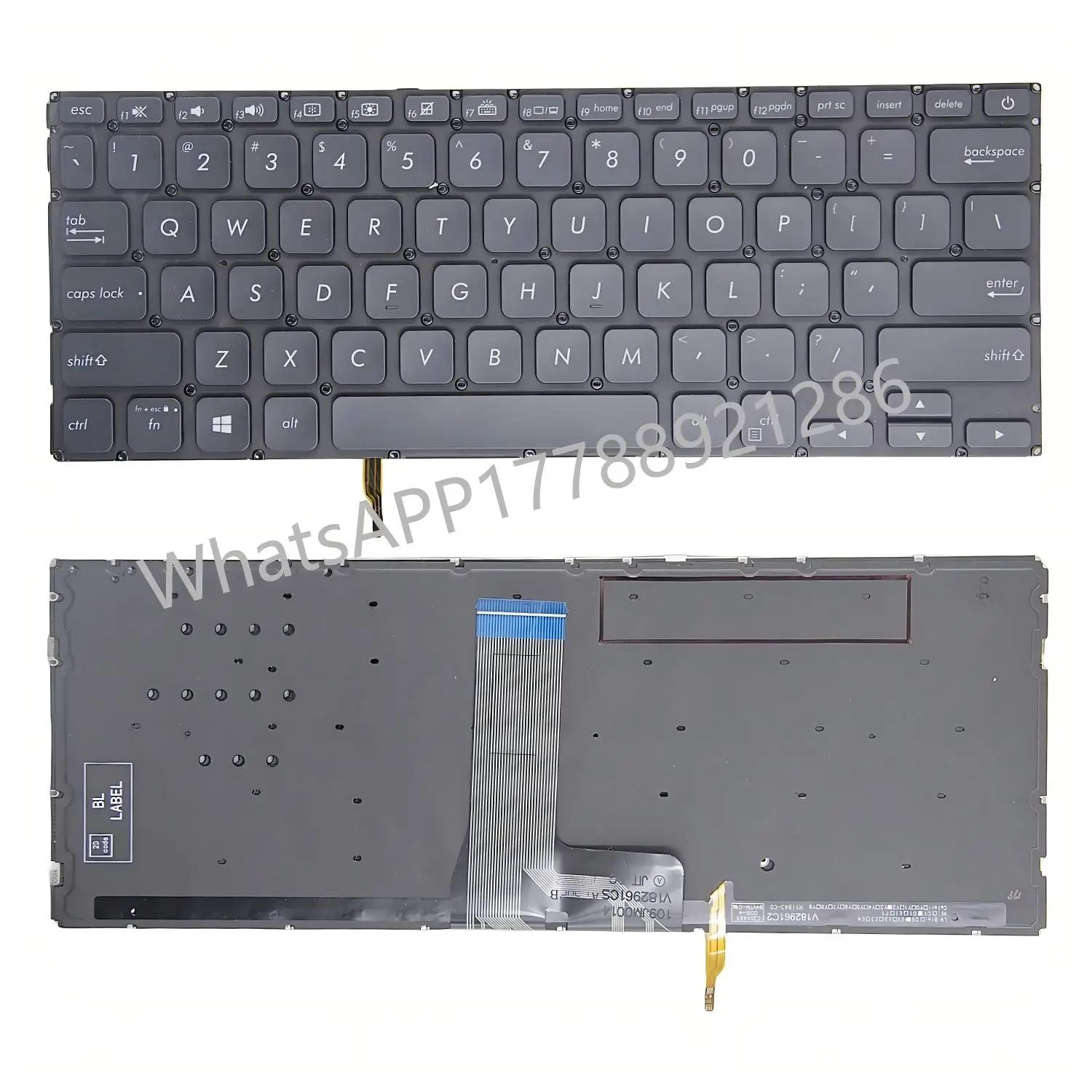 US NEW Laptop Keyboard For ASUS V4000U V4000D V4000F A412 A412D A412FL A412DA X412 X412FA X412F X412U R423 R424 R424F R424FA