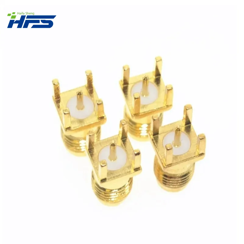 Hot End Launch Pcb Mount Sma Female Plug Straight Rf Connector Adapter Antenne Sma Connector 5Pcs