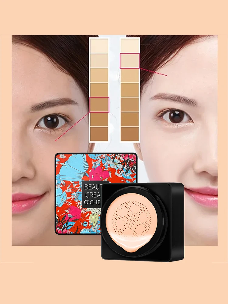 BB Cream Mushroom Head Moisturizing Brightening Face Foundation Concealer Full Coverage Base Makeup Air Cushion Korean Cosmetics