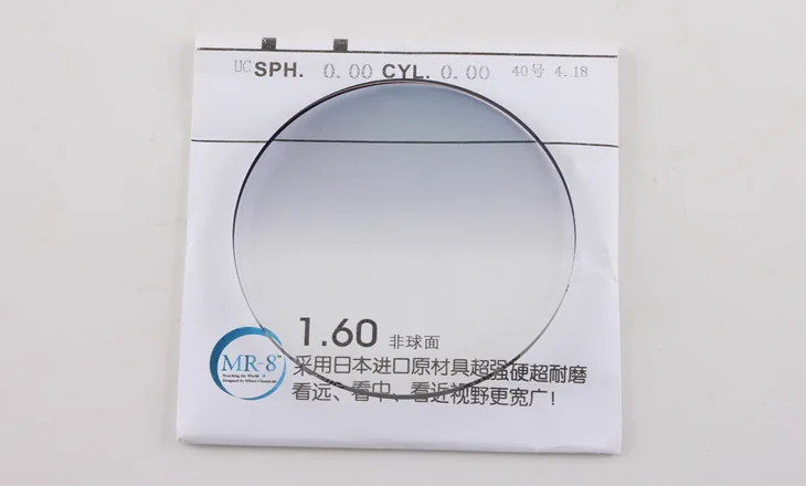 Polycarbonat 1,61 1,67 MR-8/mr-7 Linsen Myopie Hyperopie Astigma tismus optische Brillen gläser randlose Brille – Detail 5