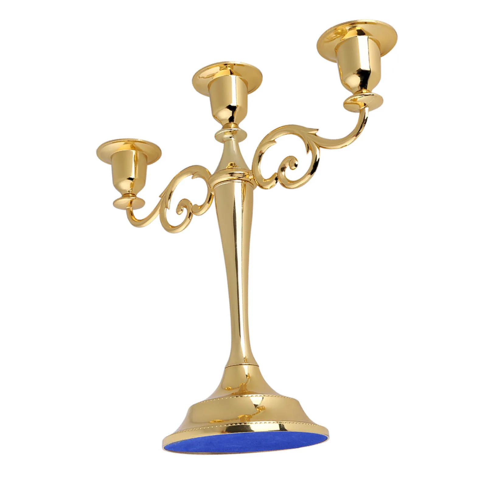 3 Arms Candle Holder European Style Vintage Metal Candelabra Candle Stands Candlestick for Home Party Wedding Decoration