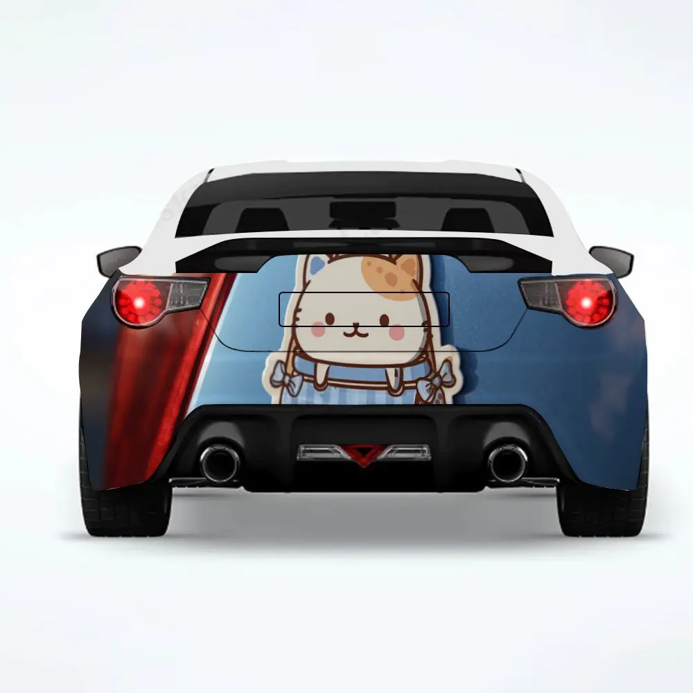 

Calico Cat - Shaped Bag - Vinyl Decal for Car Rear, Waterproof Self-Adhesive Vinyl Stickers for Vehicle Tail and Bumper, Decorat