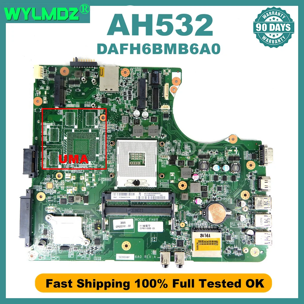 ah532-notebook-mainboard-for-fujitsu-ah532-laptop-motherboard-dafh6bmb6a0-100-tested-ok-with-90-days-warranty
