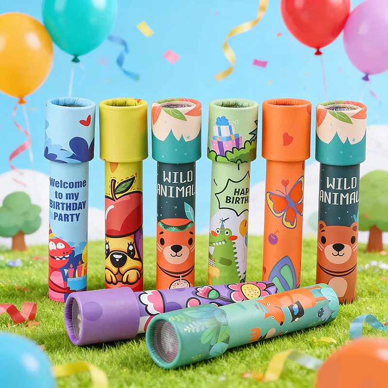 Kaléidoscope rotatif de dessin animé pour enfants, 5 à 20 pièces, cadeaux de fête d'anniversaire, jouet éducatif, cadeau de remplissage Pinata, prix scolaire, réception-cadeau pour bébé