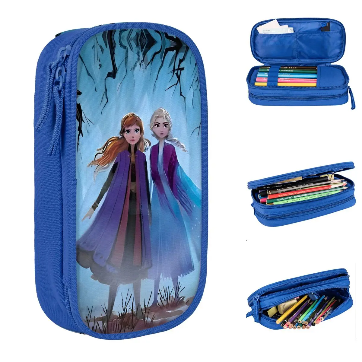 

Пеналы Sisters - Frozen, креативная коробка для ручек «Эльза и Анна», студенческая большая сумка для хранения школьных принадлежностей, подарочный пенал