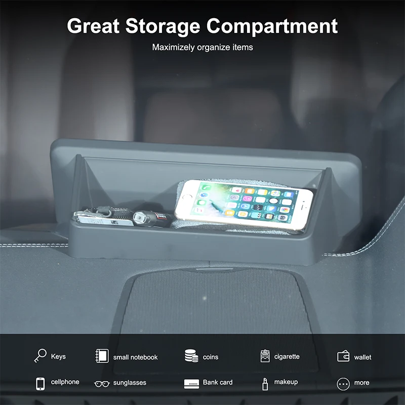BMW X3 G01 iX3 X4 G02 2018-2024 용 자동차 대시보드 내비게이션 화면 후면 보관함, 숨겨진 정리함 트레이 인테리어 액세서리 썸네일 4