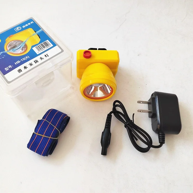 Mining Lamp Led Head Mounted Flashlight Lightweight Waterproof Camping Explore Hiking Lighting Rechargeable Lithium Battery