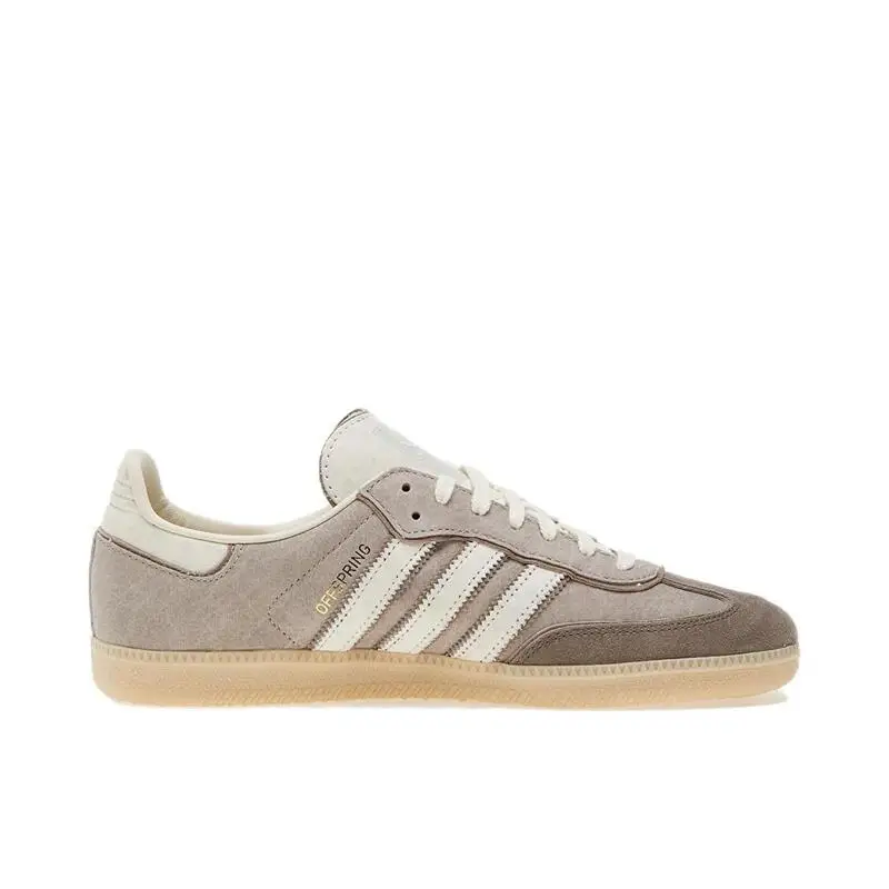 

Adidas Samba Удобные универсальные нескользящие прочные легкие парусиновые туфли с низким берцем, мужские и женские одинаковые серые, белые