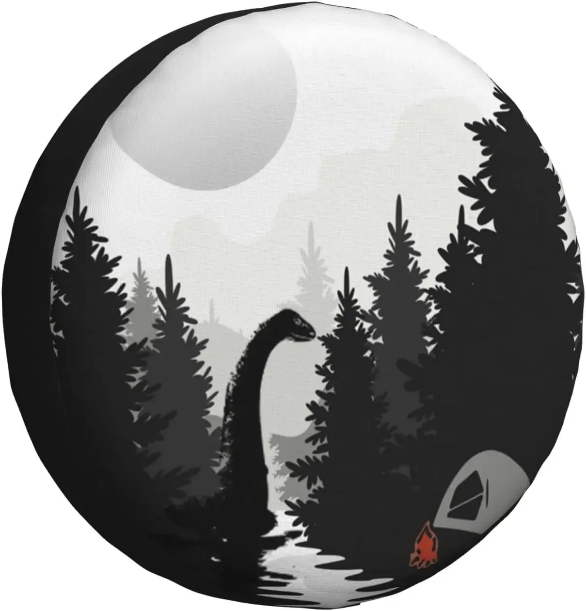 Loch Ness Monster Spare Tire Cover Weatherproof Dust-Proof Tire Universal Covers Fit for RV Truck SUV Motorhome Travel