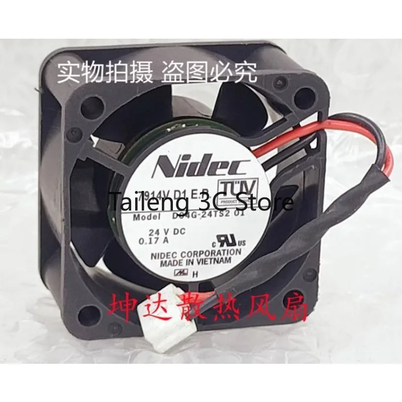 

Original New Cooler Fan for Nidec D04G-24TS2 01 4CM 24V 0.17A Variable Frequency Fan 4020 40x40x20mm