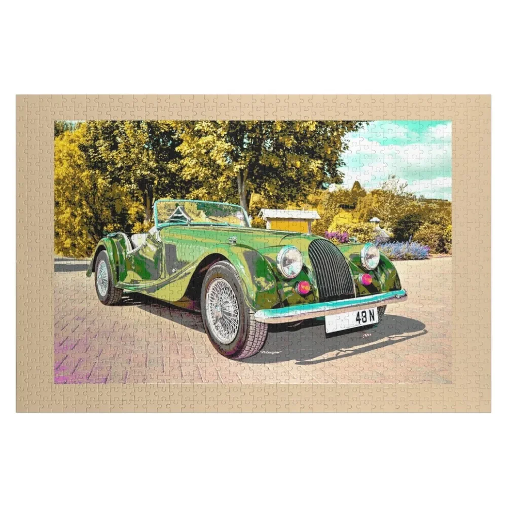 

Morgan Roadster Jigsaw Puzzle Custom Wooden Name Personalized Gift Married Custom Wood Picture Puzzle