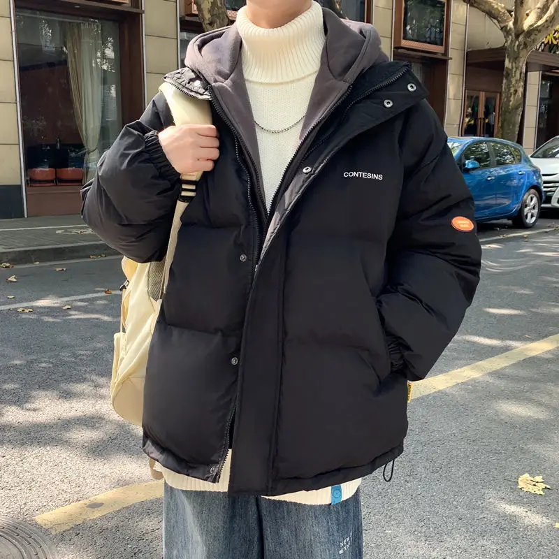 Men's Parkas Warm Thicken Fashion Coat Hooded Oversize Winter Casual Jacket Male Streetwear Hip Hop  Woman  4XL E654