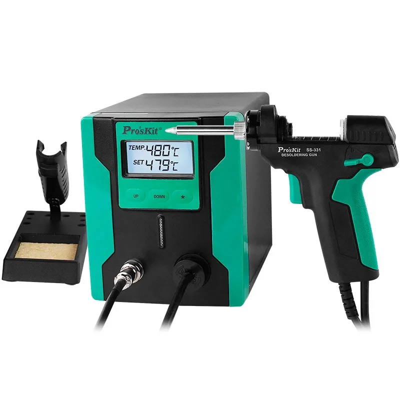 Electric Desoldering Gun Portable Solder Suction Tool High Temperature Absorber for Circuit Board Welding Repair Work