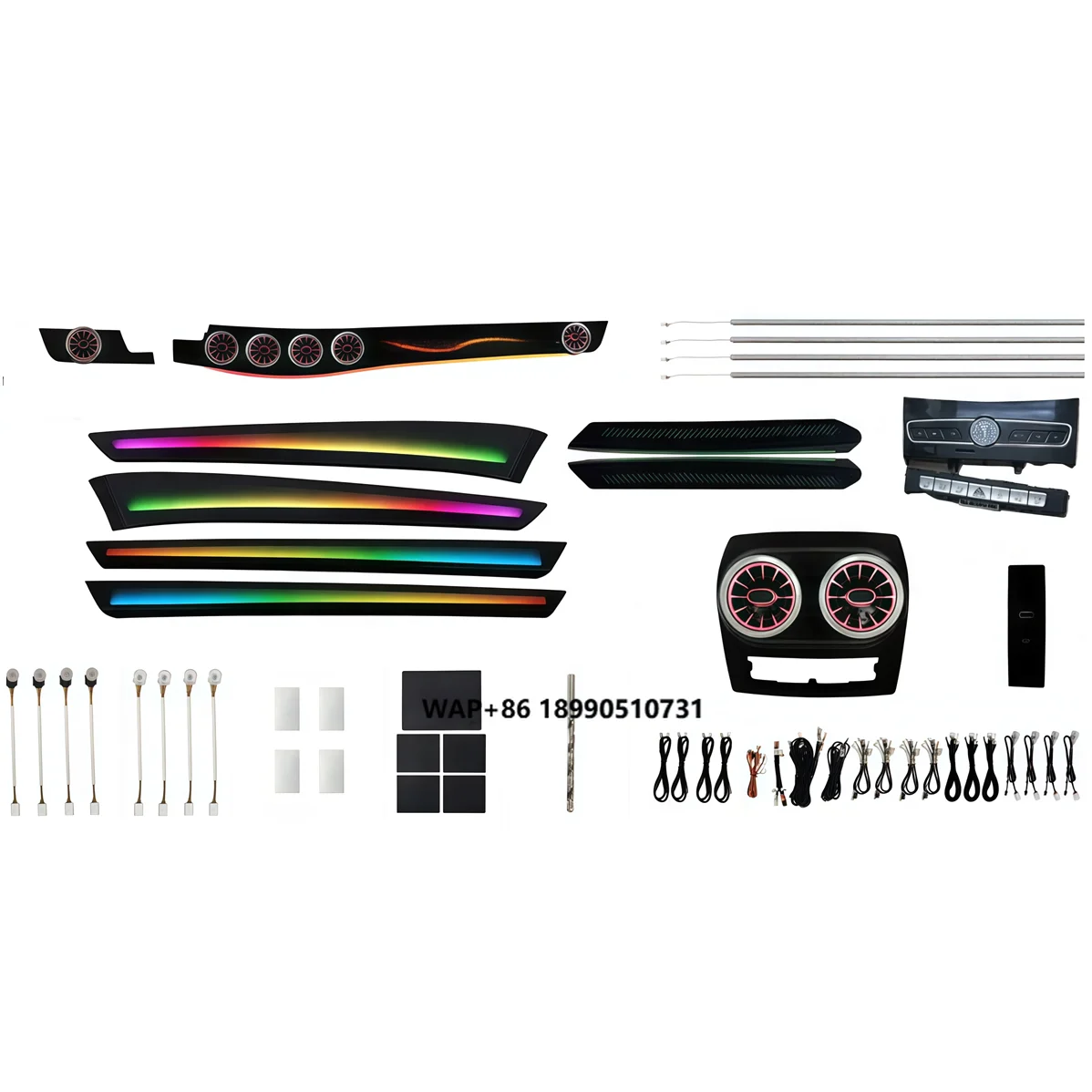 

UPSZTEC Car Interior Accessories RHD LHD E Class W212 Turbine Air Vents Center Console Upgrade Kits