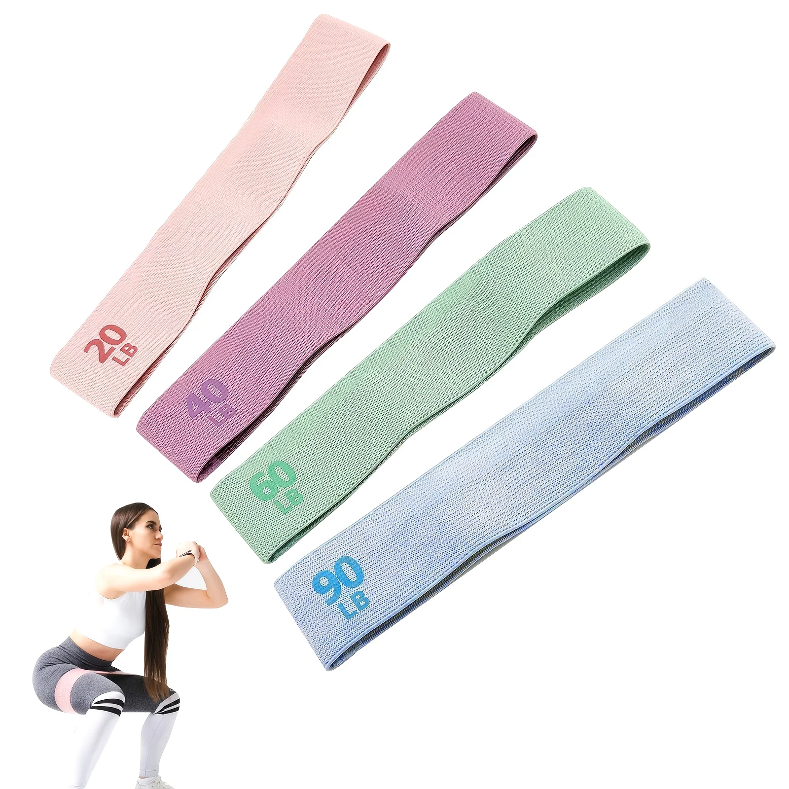 Pilates And Yoga Combined - 4PCS Resistance Band Combination - Anti