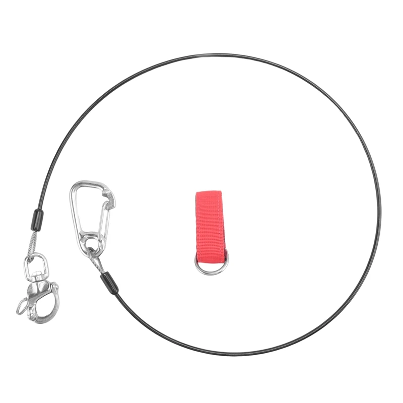

Freediving Lanyard Leash With Scuba Diver Wristband Strap Freediving Safety Rope For Freediving Scuba Dive
