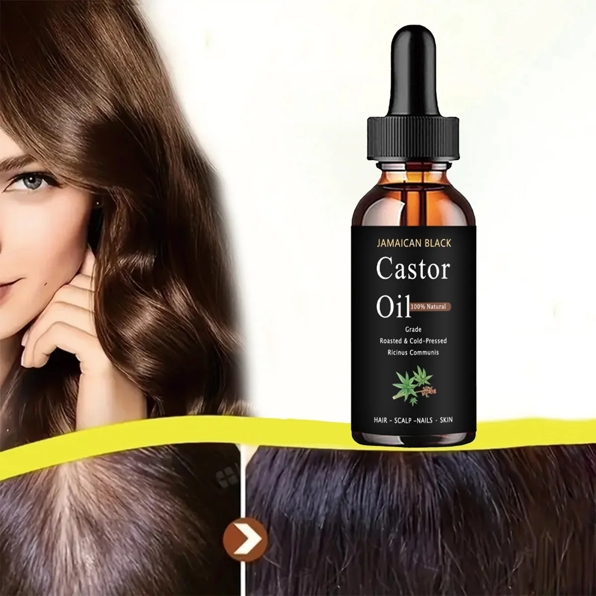 TRSTAY Jamaica Black Pure Natural Castor Oil Hair Treatment Moisturizing Strong Scalp Environment Healthy Hair Care
