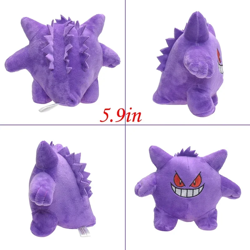 Neues Pokemon Plüschtier Alolan Vulpix Ninetales Sprigatito Mimikyu Cubone Porygon Garchomp Lapras Porygon Gefüllte Peluche Puppe