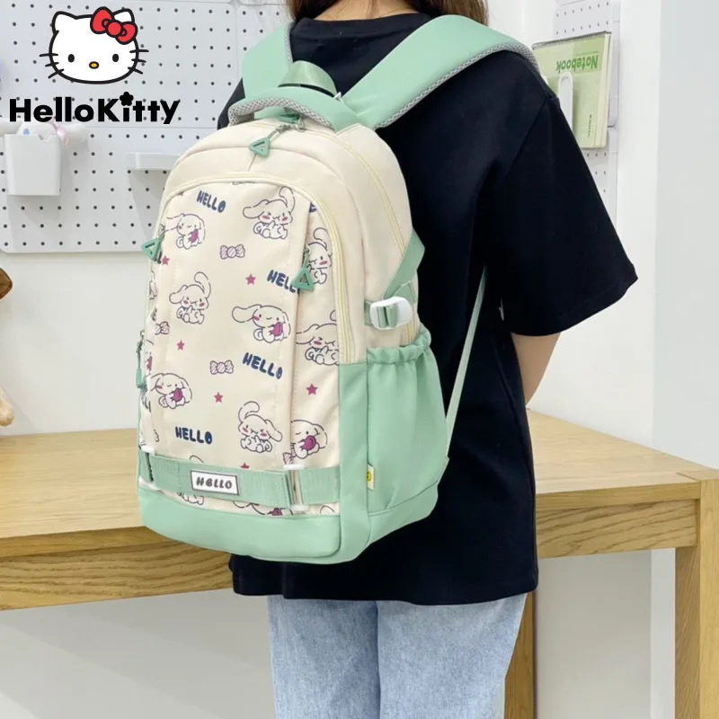 

Sanrio Cinnamoroll Korean Fashion Backpacks Student Cartoon Aesthetic High Capacity Schoolbag Y2k Luxury Double Shoulder Bags