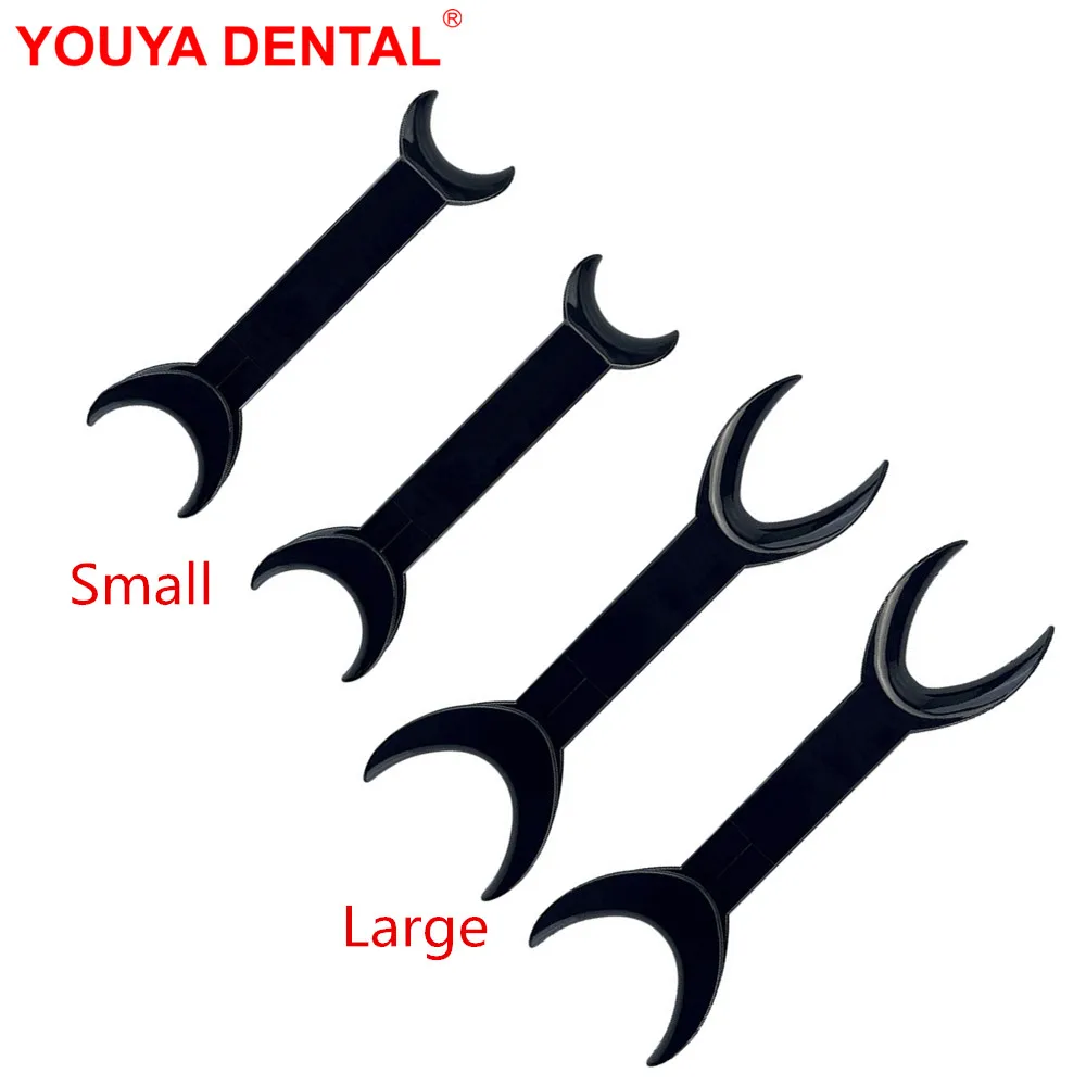 4pcs Dental Teeth Whitening Mouth Opener Intraoral Dentistry Cheek Retractor Black Double Head Lip Retractors Orthodontic Tools