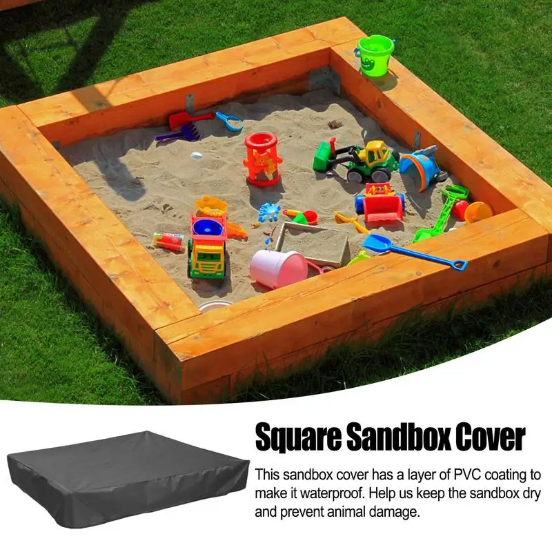 Sandbox Cover Sand Pit Square Waterproof Oxford Cloth Dust Cover Dustproof Protection Drawstring Garden Sandpit Home Accessories