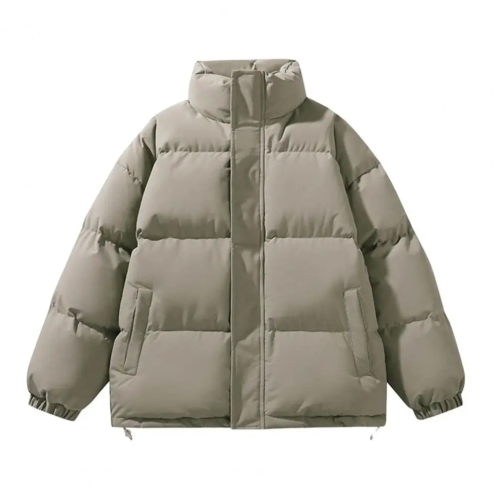 Neue Winter lila dicke Jacke Herren Stehkragen Jacke lose koreanische Version modische vielseitige Paar Jacke