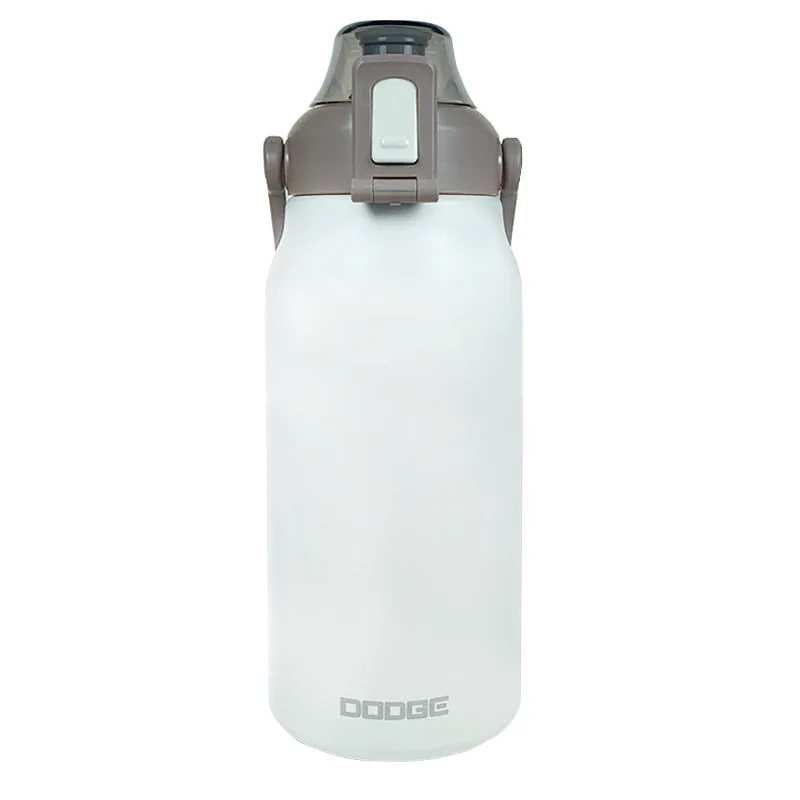 Large Capacity Insulated Cup with High Aesthetic Value, Portable Large Belly Cup with Straw, Student Travel Water Bottle 1.7L