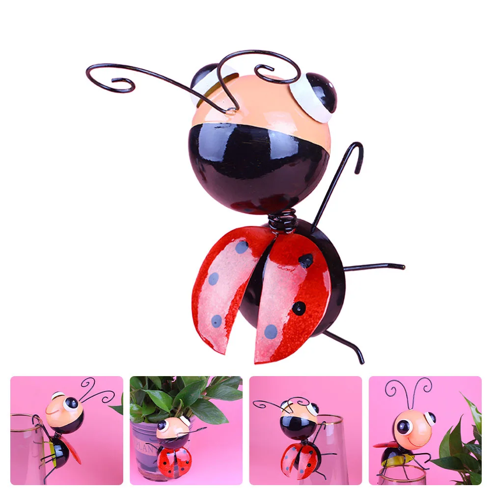 

Iron Art Wall Hanging Colorful Beetle Decoration 3D Metal Crafts Lightweight Ornament for Balcony Living Room Office