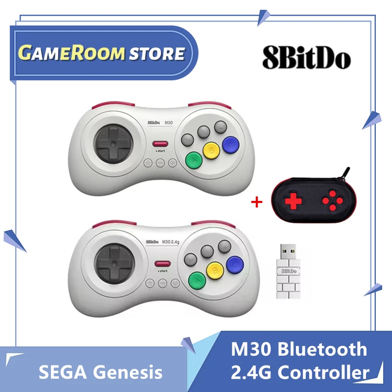 8Bitdo M30 Bluetooth /2.4G Controller Gamepad For Nintendo Switch PC macOS Steam and Android With Sega Genesis Mega Drive Style