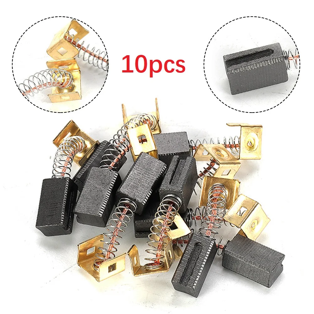 10 Pcs/5 Pairs Carbon Brushes Replacement 6.4x7.9x12.5mm For B&D Angle Grinders Replaced Power Tool Components