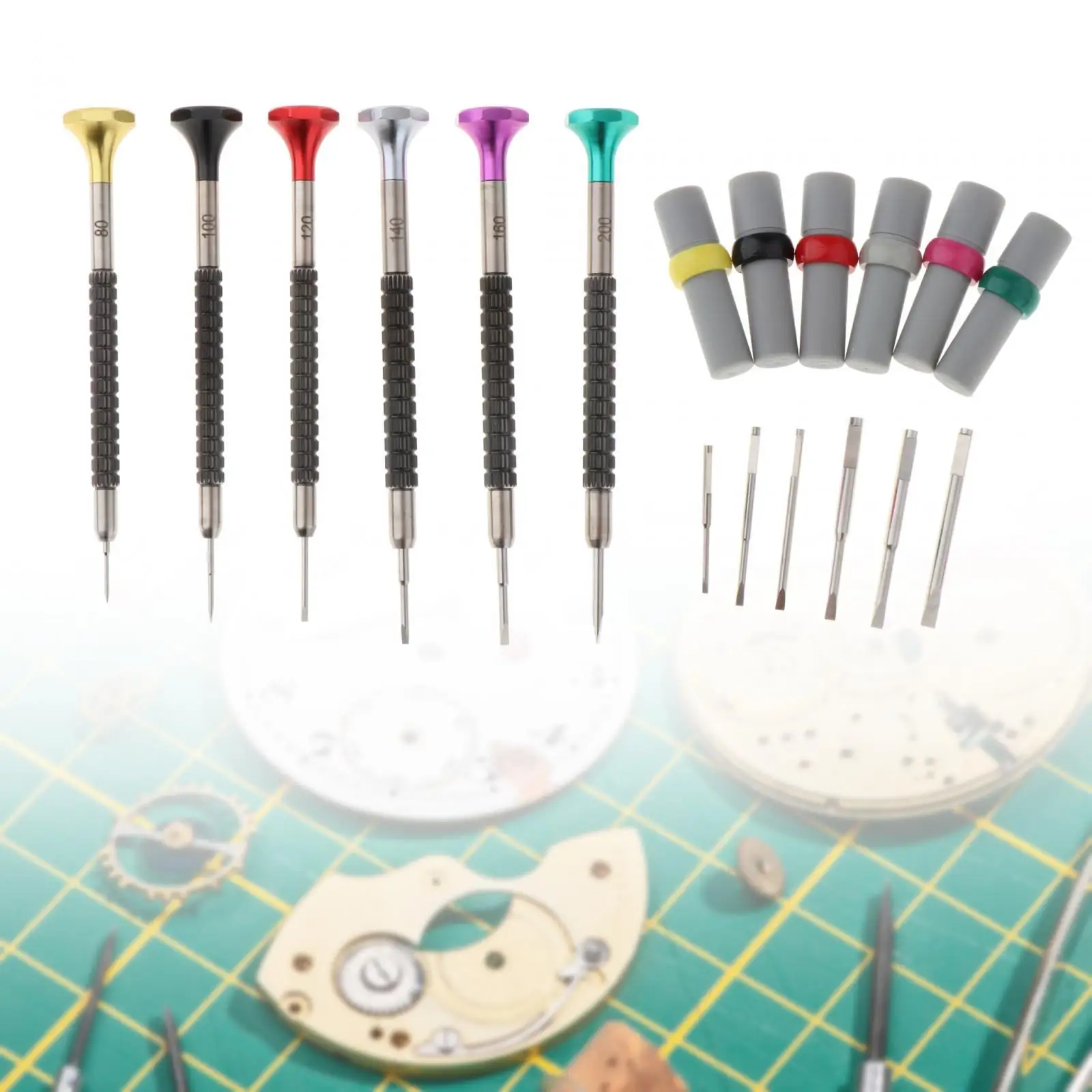 6x Watch Repair Screwdriver Watch Repair Tools Professional Multipurpose Jewelry Screwdriver Set for Electronics Computer