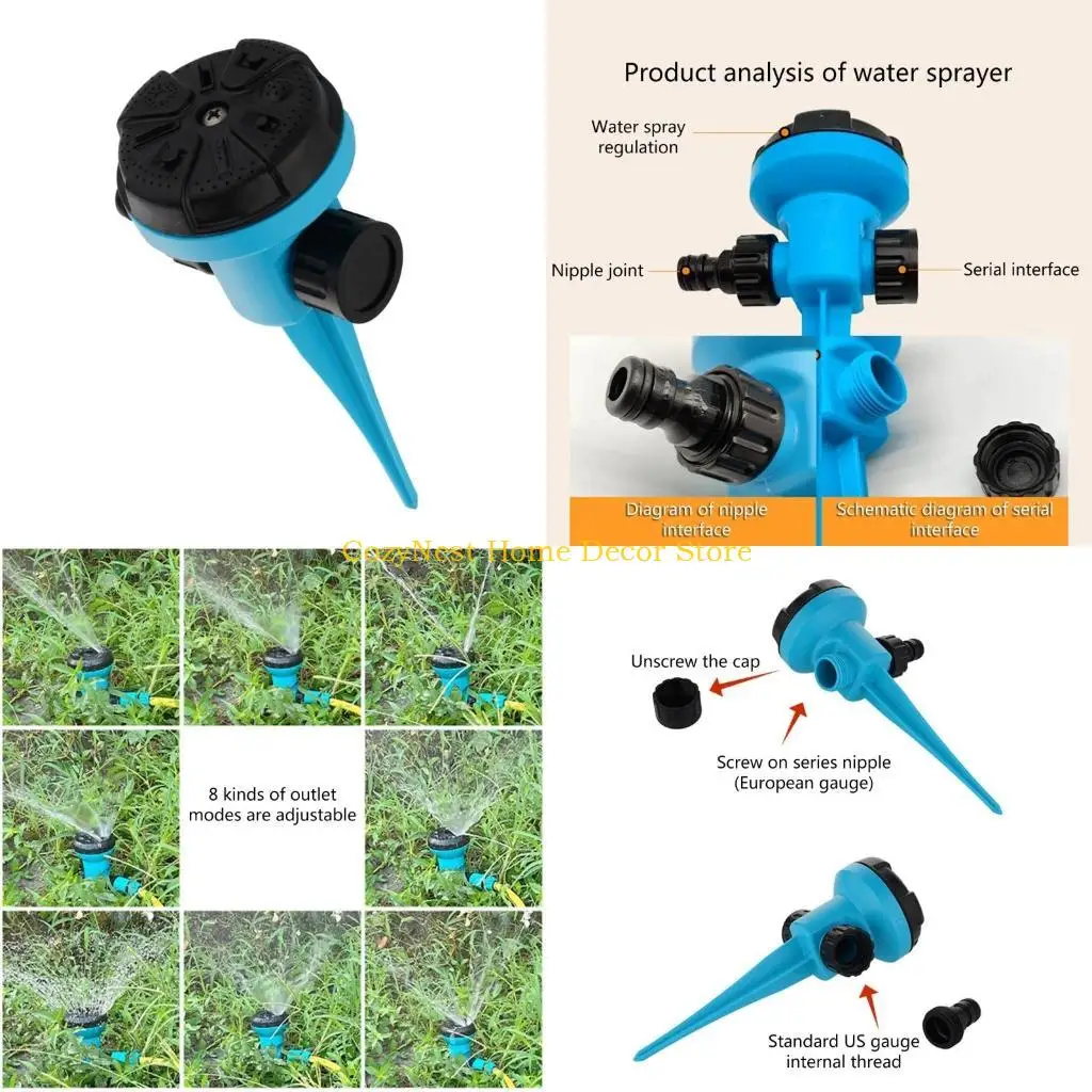 

92MF 4pcs Garden Sprinkler 360 ° Степень вращающихся газоно -спринков.