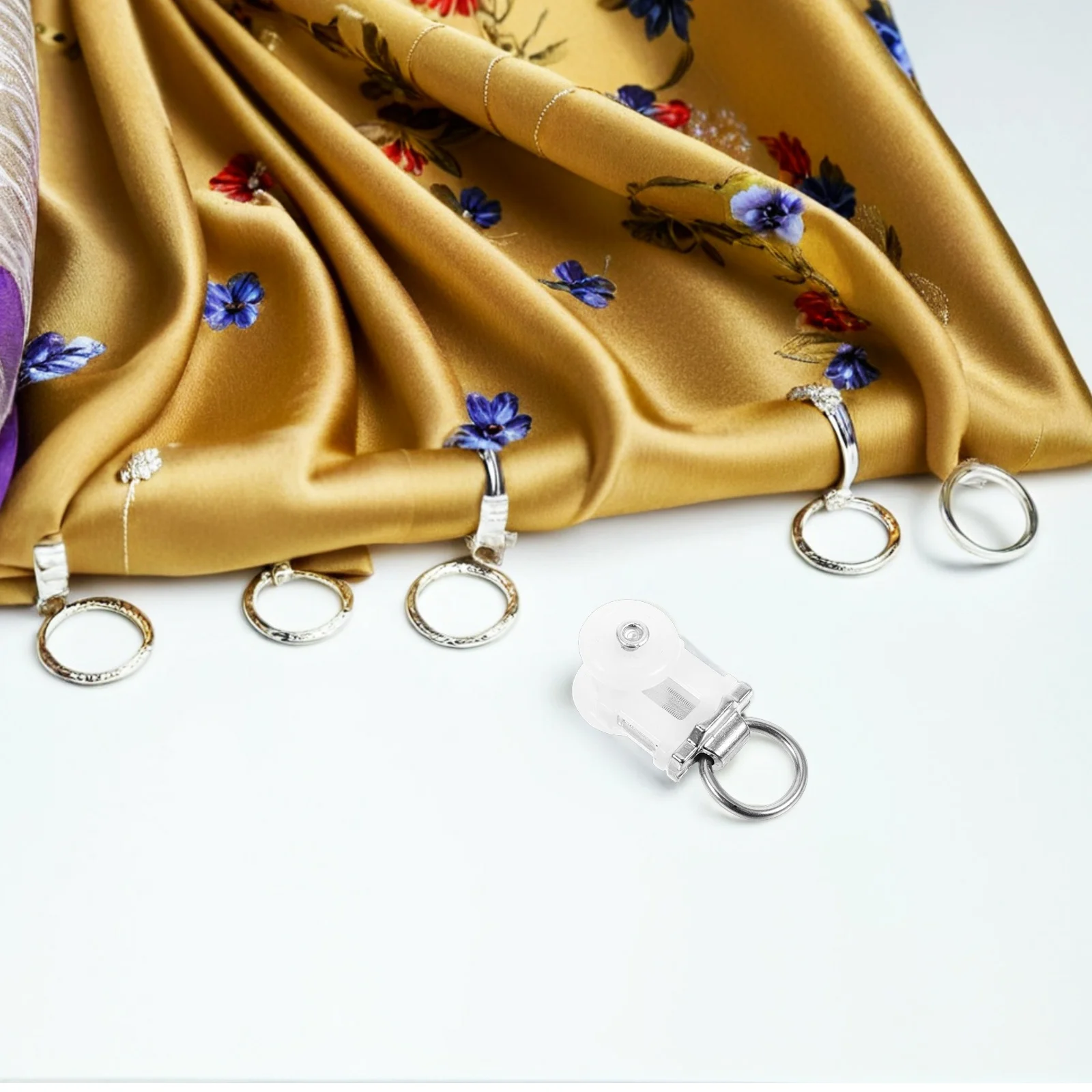 

30 шт. роликов для карнизов с двойными колесиками из сплава, плавное скольжение, снижение шума, для потолочного крепления, аксессуары для дома и офиса