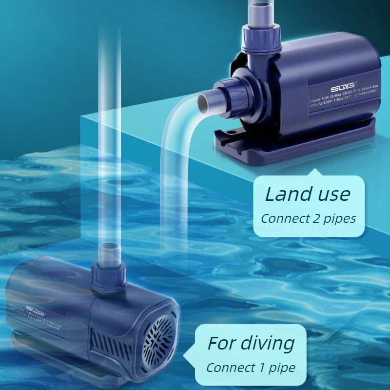 Submersible Fish Tank Water Pump Circulation Silent Fishes Pond Filter Pumps Amphibious Wave Maker Pump Pool Underwater Pumps