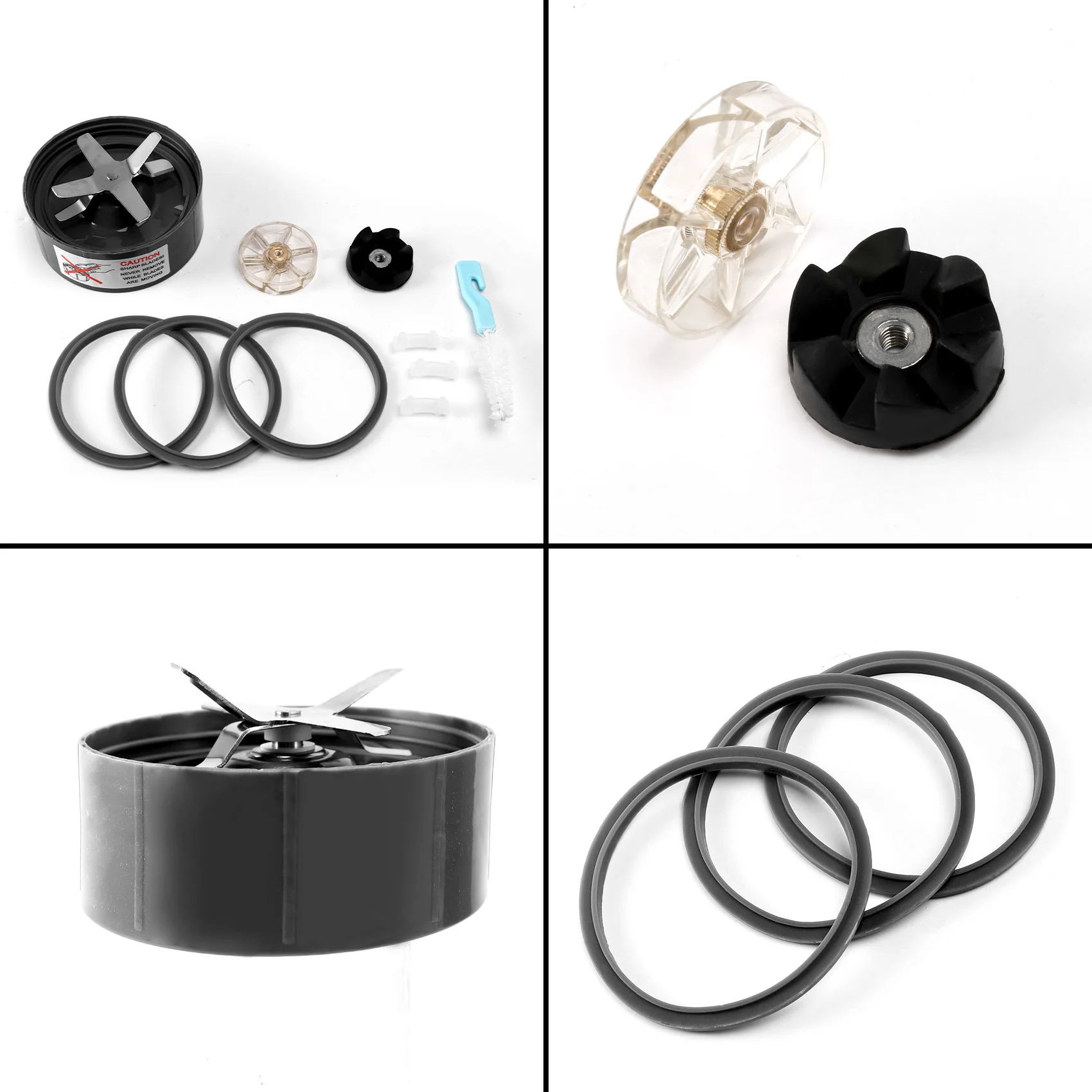 

A94E-Juicer Replacement Parts For Nutribullet 600W 900W Extractor Blade,Rubber Sealing Gasket,Shock Pad,Motor Top Base Gear