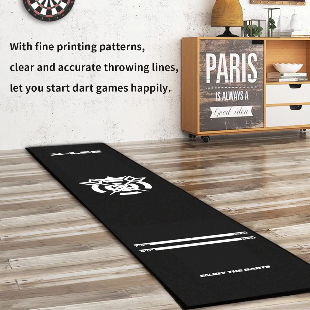 Tapis de jeu de fléchettes VIKAMA, tapis antidérapant et résistant à l'usure pour salle de jeux, club, décoration de la maison