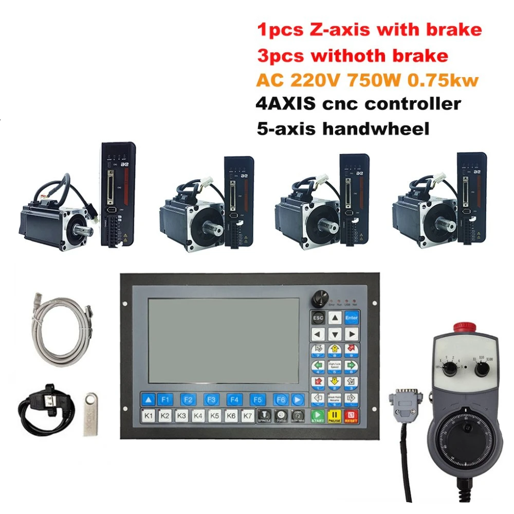 DDCS-EXPERT 4 Axis CNC Standalone Offline Controller Support Close-loop Stepper/ATC Controller Replace DDCSV3.1