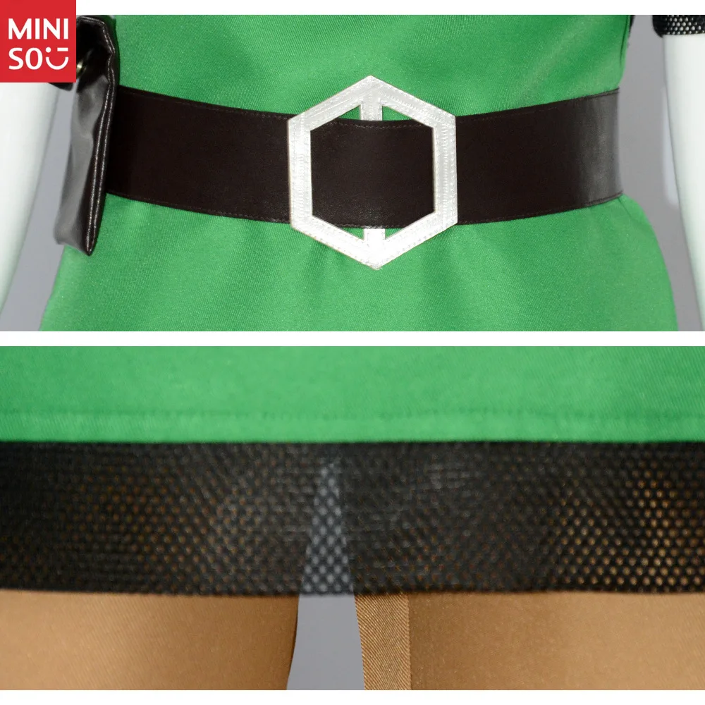 Miniso Zelda Skyward Sword Cosplay، مجموعة تونيك نفس لعبة الارتباط