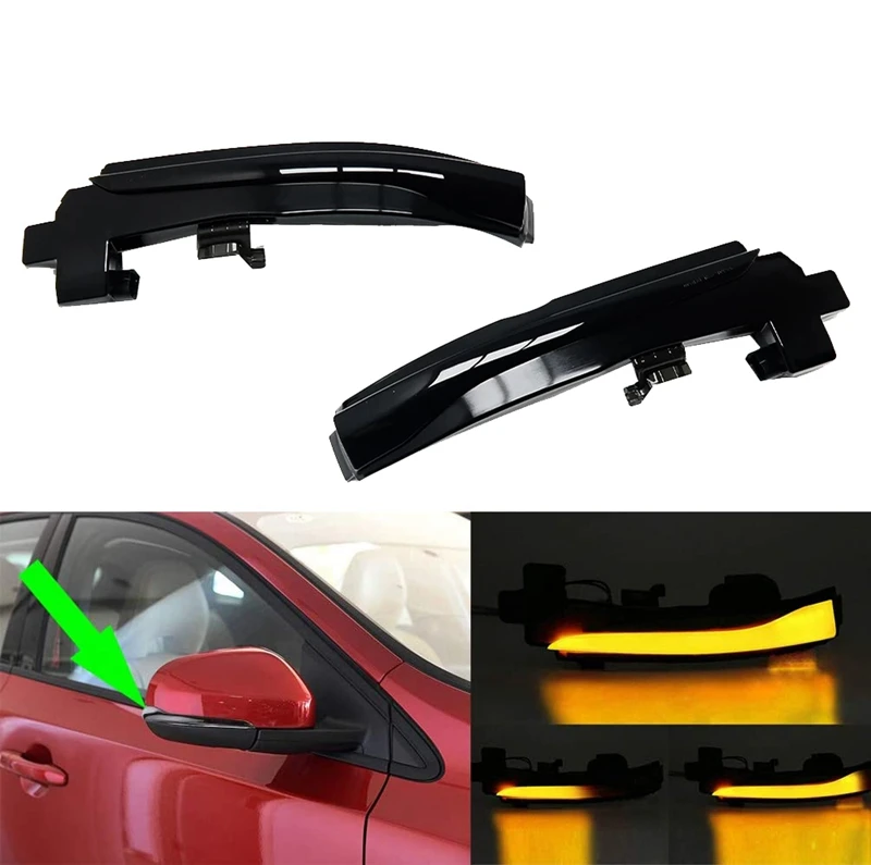 Indicatore di direzione dinamico a LED per auto luce specchietto retrovisore laterale per Volvo V40 CC II V60 S60 2011-2018 S80 V70 III