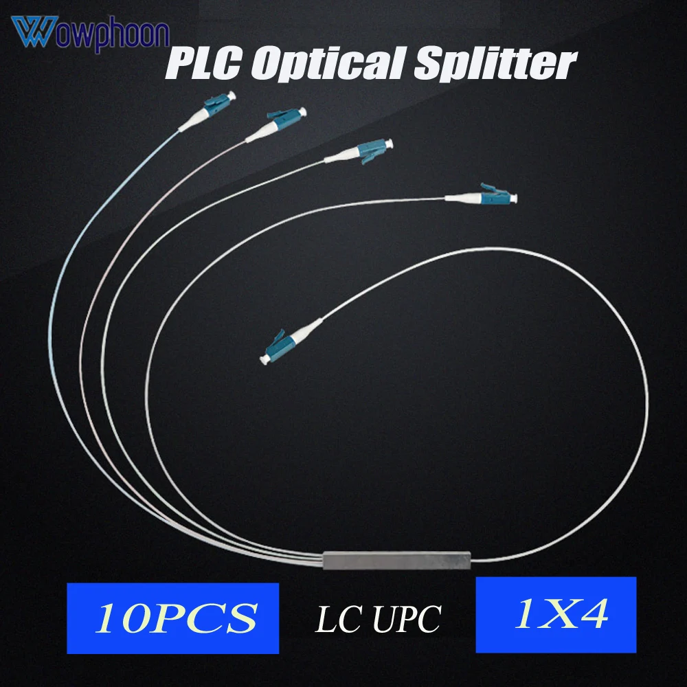 Mini PLC splitter 1x4 PLC, 1x4 PLC splitter, 10PCs, network accessories, manufacturer in China customized