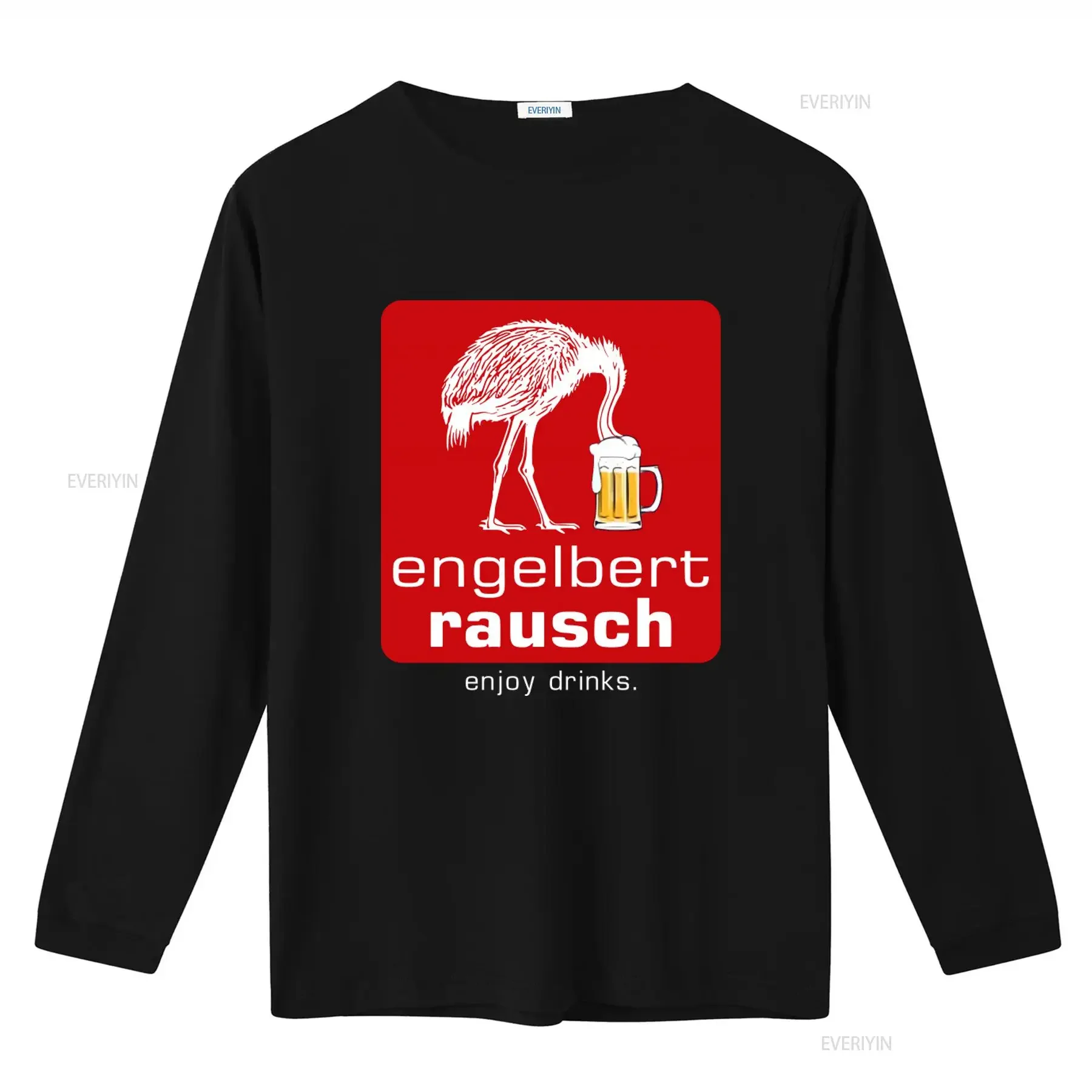 Engelbert Rausch Beer T Shirt Funny Idea Parody with Enjoy Drinks Motif Perfect for Lovers vintage Washed graphic Unisex Casual