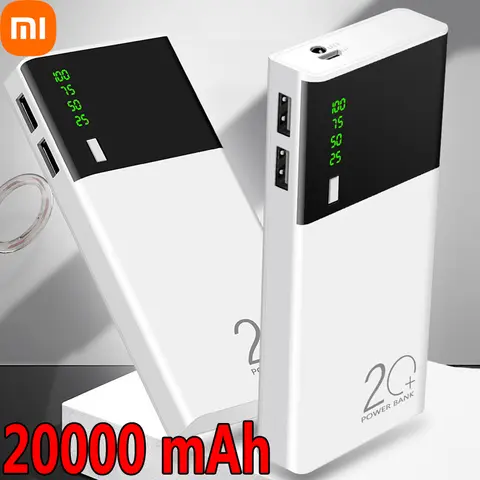 Xiaomi 보조베터리 20000mAh 대용량 고속 충전 휴대용 휴대 전화 배터리 초고속 충전 야외 전원 공급 장치
