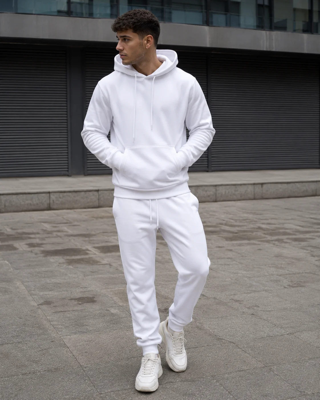 2026 Men's Hoodie Jogger Set 10 Colors Autumn Winter Solid Casual Streetwear Comfortable Two Piece Tracksuit Sportswear Outfit