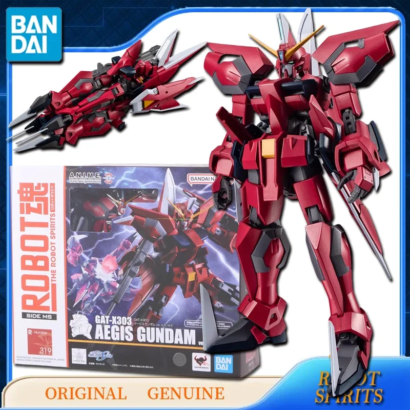 Bandai-Genuine Figuras de Ação Anime para Crianças, Modelo de Montagem Ornamentos, Brinquedos Originais, Genuine THE ROBOT SPIRD, GAT-X303 Presente