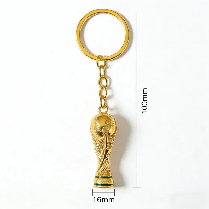 2026 FIFA World Cup Trophy Keychain Figurine Mascot Pendant Soccer Fan Souvenir Keychain Car Ornament Bag Charm Gift Collectible view 2