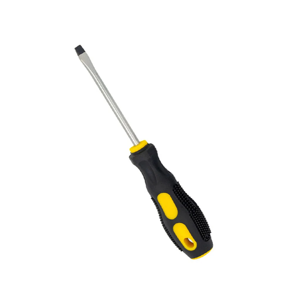 Strong Magnetic & Slotted Screwdriver With Massage Handle For Non-Slip Grip, 50# Steel Repair Tool 3-8 Inch Multi-Size Set