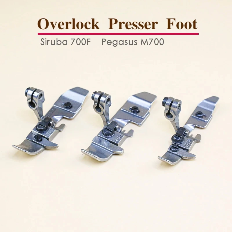 

P253E/F374 Прижимная лапка для промышленной швейной машины с оверлоком 201230 C Siruba 700F Pegasus M700 Запчасти для одежды Аксессуары