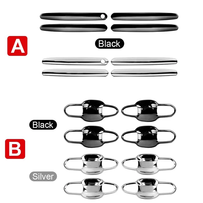 トヨタ RAV4 XA50 2019 2020 2021 2022 2023 2024 ハイブリッド ステンレス製 ドアハンドルボウルカバー 保護トリム アクセサリー