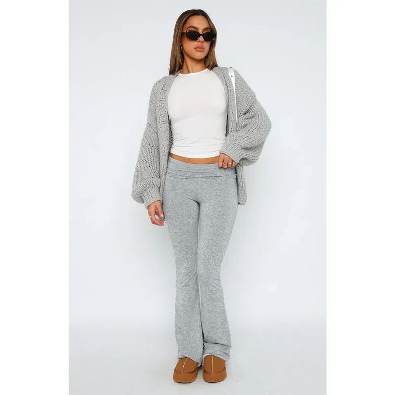 Women's Solid Woman Pants Slim Fitting High Waisted Streetwear Casual Flare Pants Women Clothes Full Length Capris Trousers Y2k
