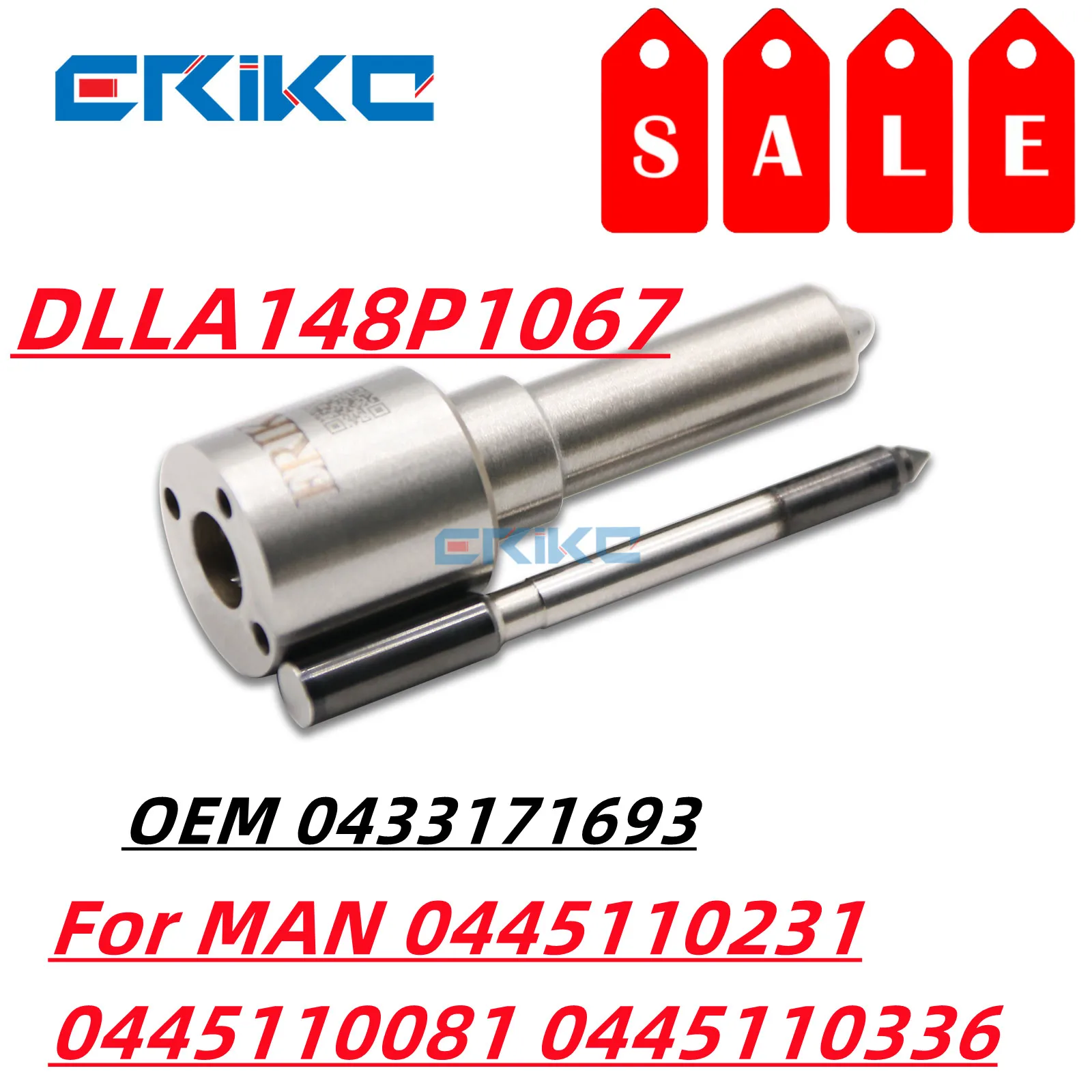 DLLA148P1067 Fuel Injection Nozzle Tip 0433171693 Diesel Injector Parts DLLA 148 P 1067 For MAN 0445110231 0445110081 0445110336